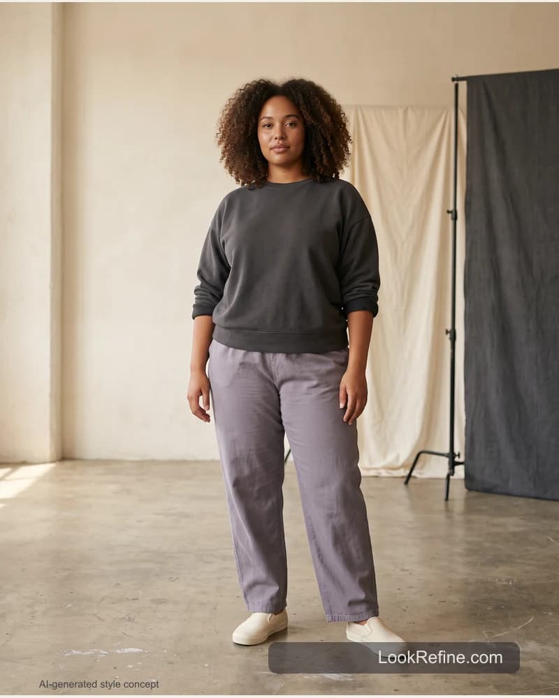 Fictional adult model: capsule wardrobe, identity styling concept