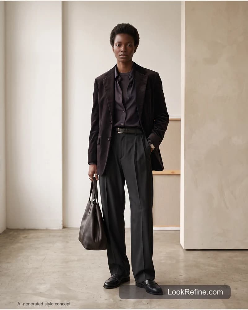 Fictional adult model: outfit ideas, date styling concept