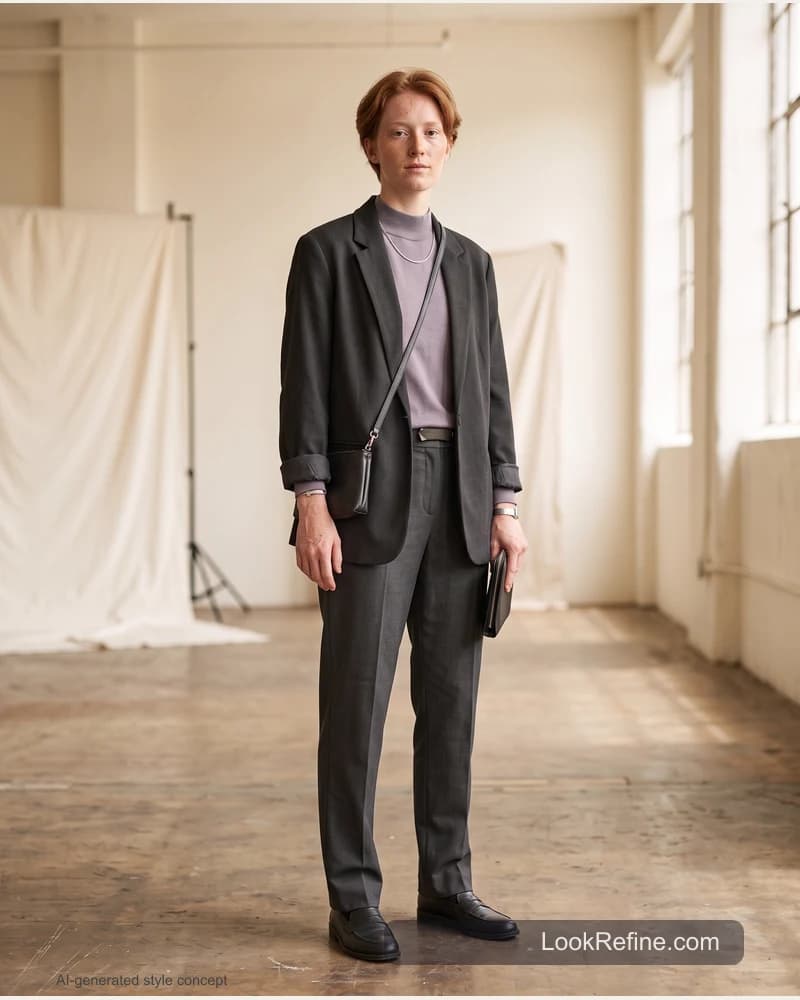 Fictional adult model: date night outfit, day styling concept